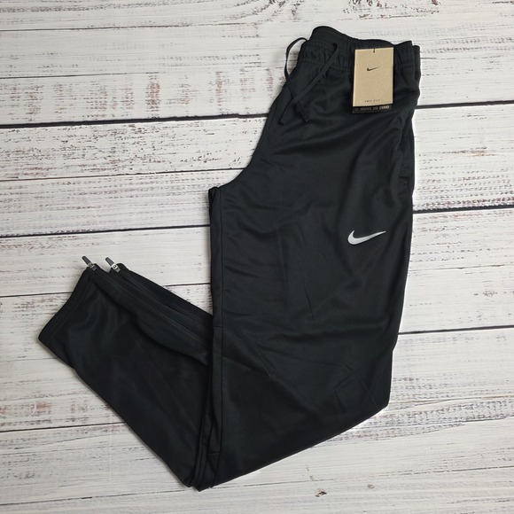 New Nike Challenger Pants Mens Small Black Running Racing Dri Fit Drawstring - Picture 1 of 11